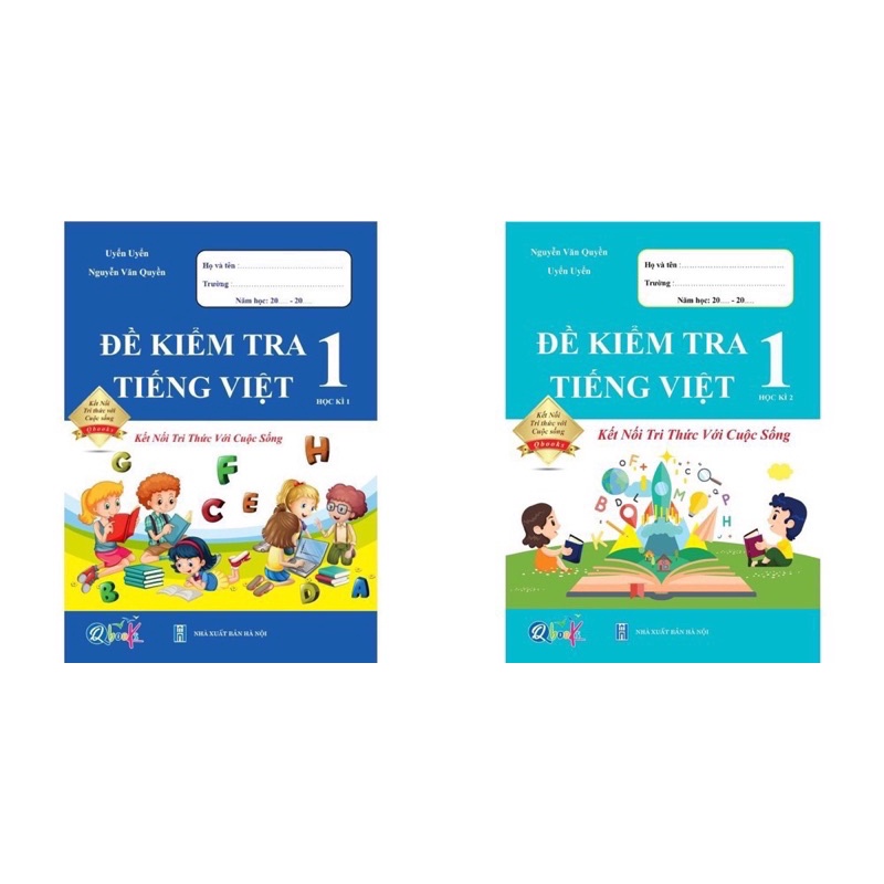 Sách - (Combo 2 tập) Đề Kiểm Tra Tiếng Việt 1 - Kết Nối Tri Thức Với Cuộc Sống