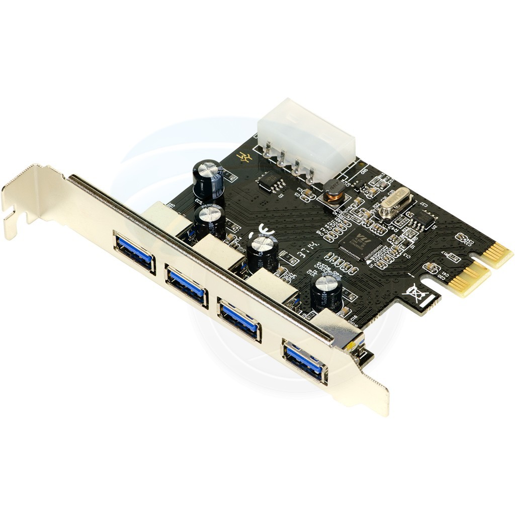 Card chuyển đổi pci express sang 4 cổng usb 3.0 | Card PCI Express to 4 port USB 3.0