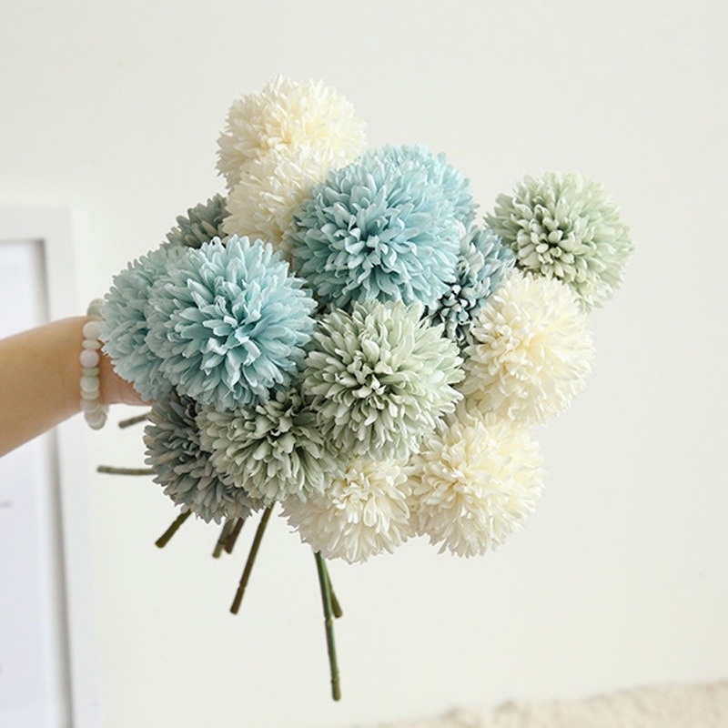 Lọ Hoa Bồ Công Anh Giả Bằng Vải Lụa 29CM Dùng Trang Trí Nhà Cửa/Văn Phòng/Tiệc Cưới