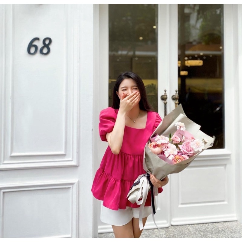 Sét bộ babydoll 2 màu bigsize 55-95kg