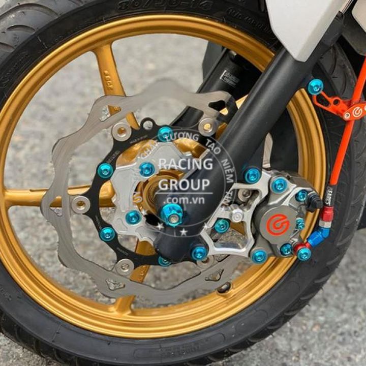 Ốc heo dầu GR5 đầu vương miện, đầu dù, salaya, probol, răng nhuyễn/răng thưa heo nissin/brem gắn nhiều dòng xe