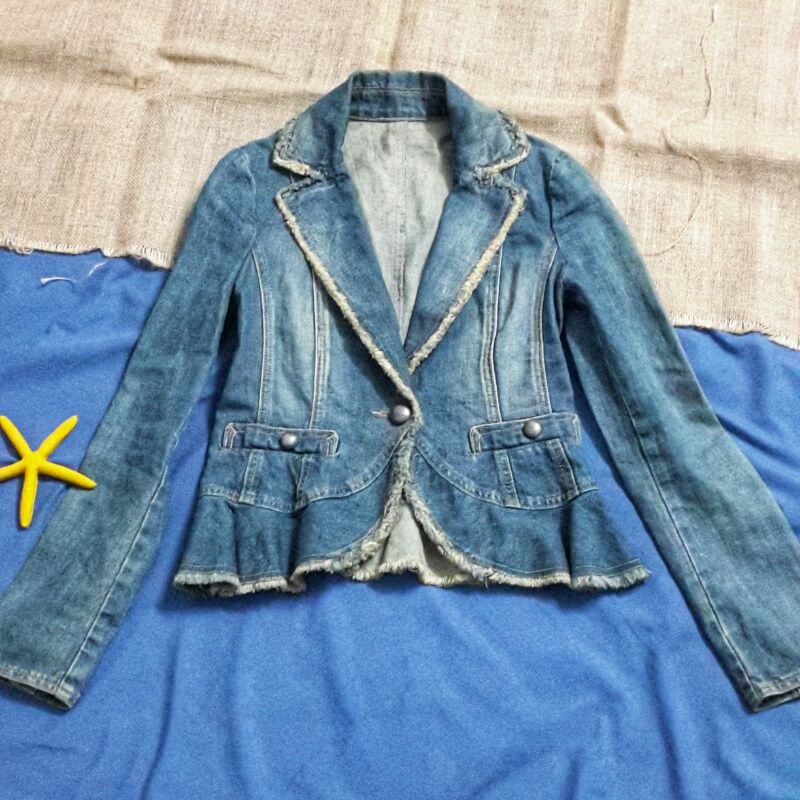 ÁO KHOÁC VEST JEAN CHẤT SIÊU ĐẸP 2HAND
