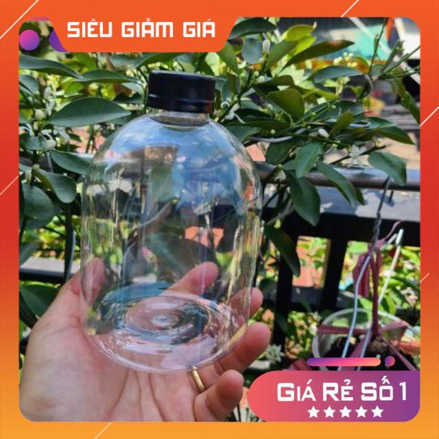 [RẺ VÔ ĐỊCH] Chai nhựa pet 500ml lùn nắp vặn , chai lọ thực phẩm , phụ kiện du lịch