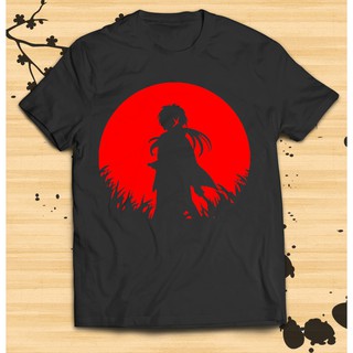 Siêu phẩm áo thun samurai x kenshin himura kenshin silhouette anime cực đẹp