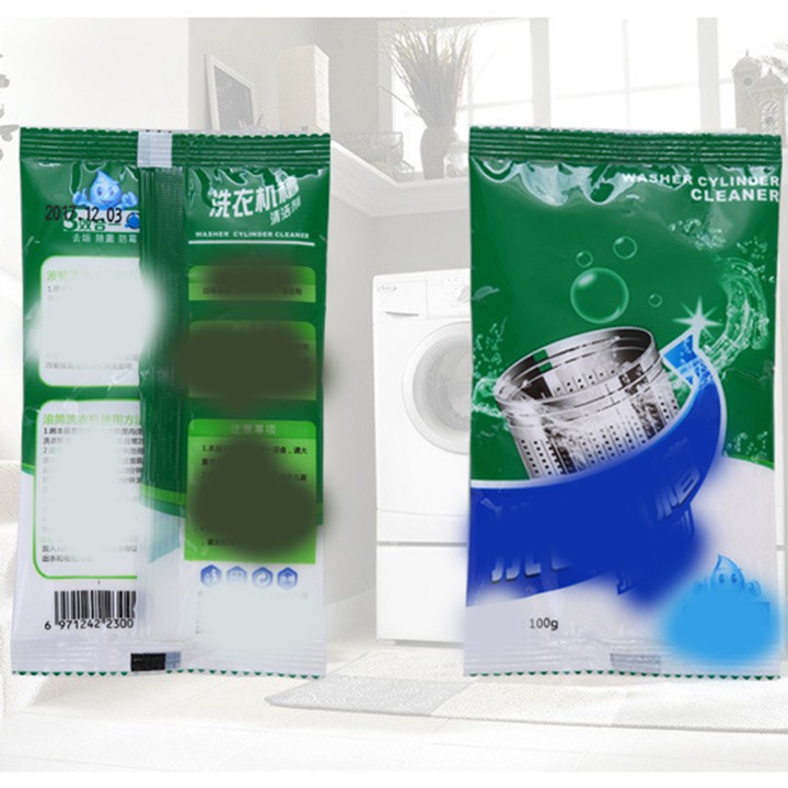 Bột tẩy vệ sinh lồng máy giặt Womu loại cô đặc tẩy cực mạnh 100g đánh bay vết bẩn phủ