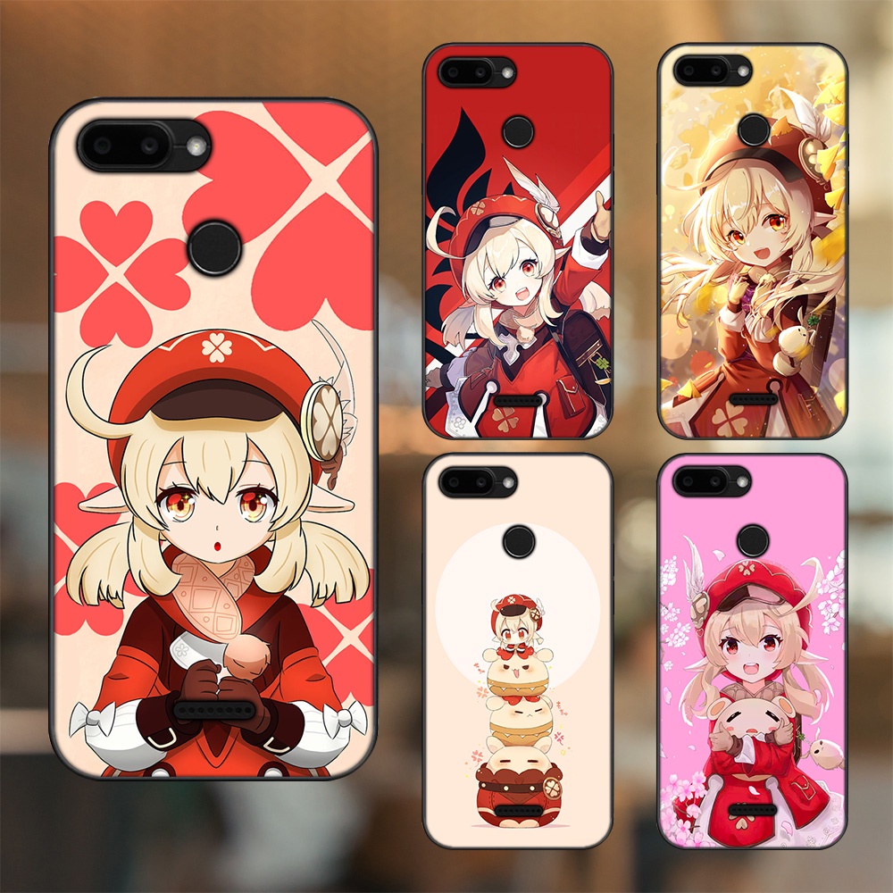 Ốp lưng Xiaomi Redmi 6 viền đen in hình Klee Genshin Impact