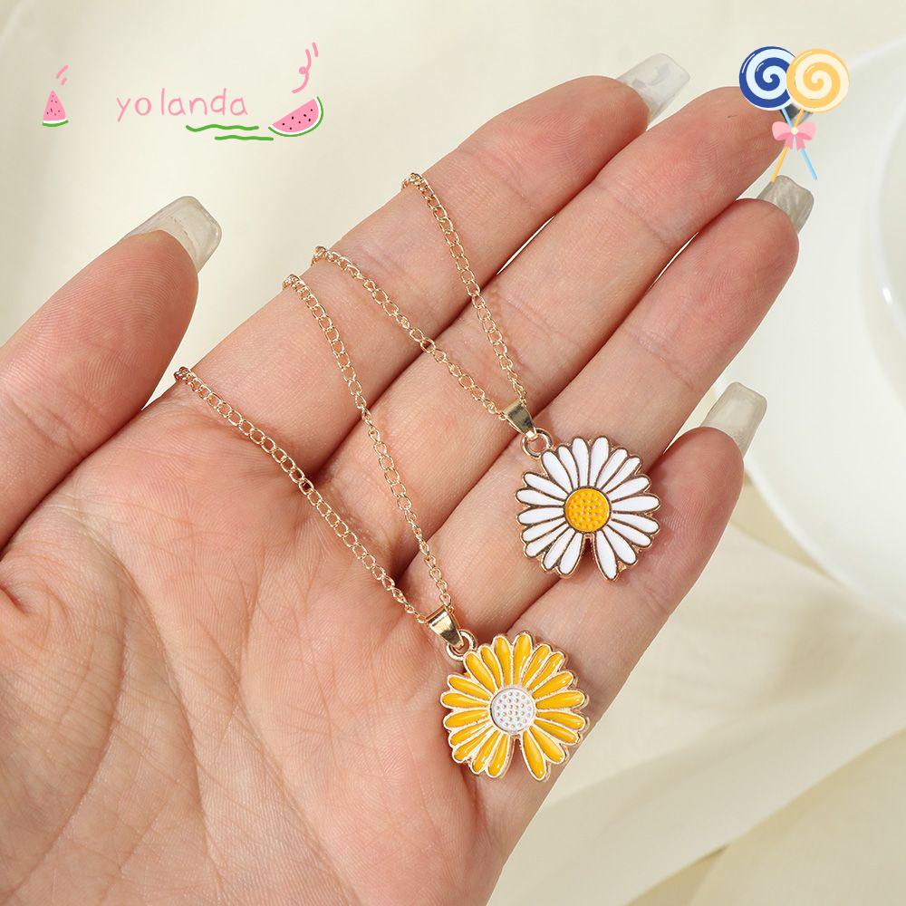 Vòng Cổ Thiết Kế Hình Hoa Cúc Dễ Thương Có Thể Điều Chỉnh