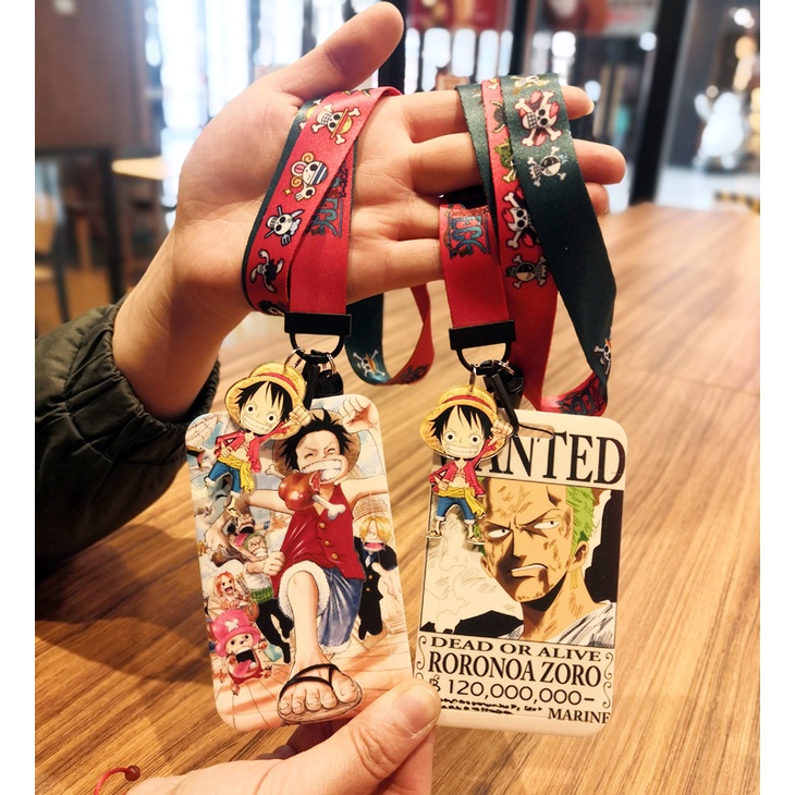 Dây Đeo Thẻ ID/Điện Thoại Dài Họa Tiết Hoạt Hình One Piece