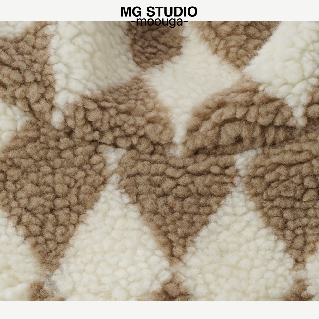 Mũ xô MG STUDIO họa tiết hình thoi 3 màu tuỳ chọn