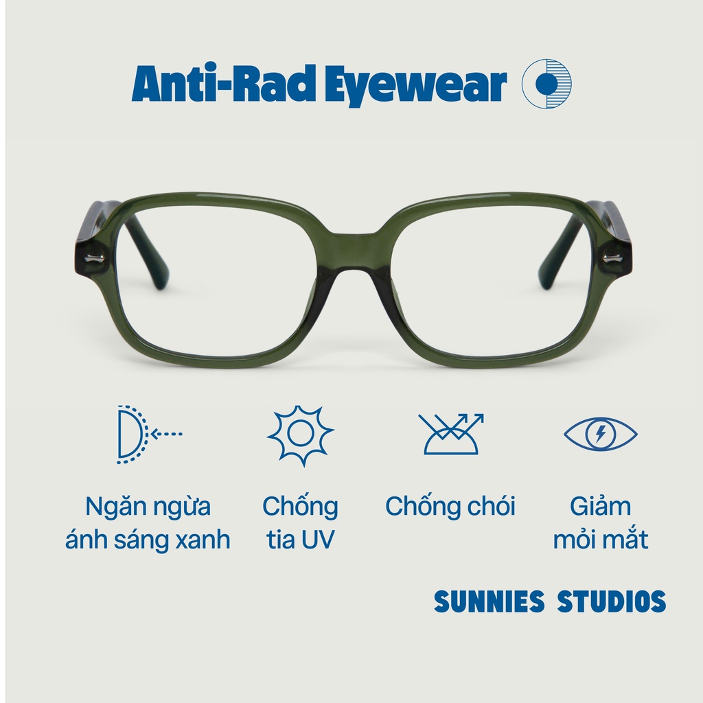 Kính Sunnies Studios Chống Ánh Sáng Xanh Dmitri Pine
