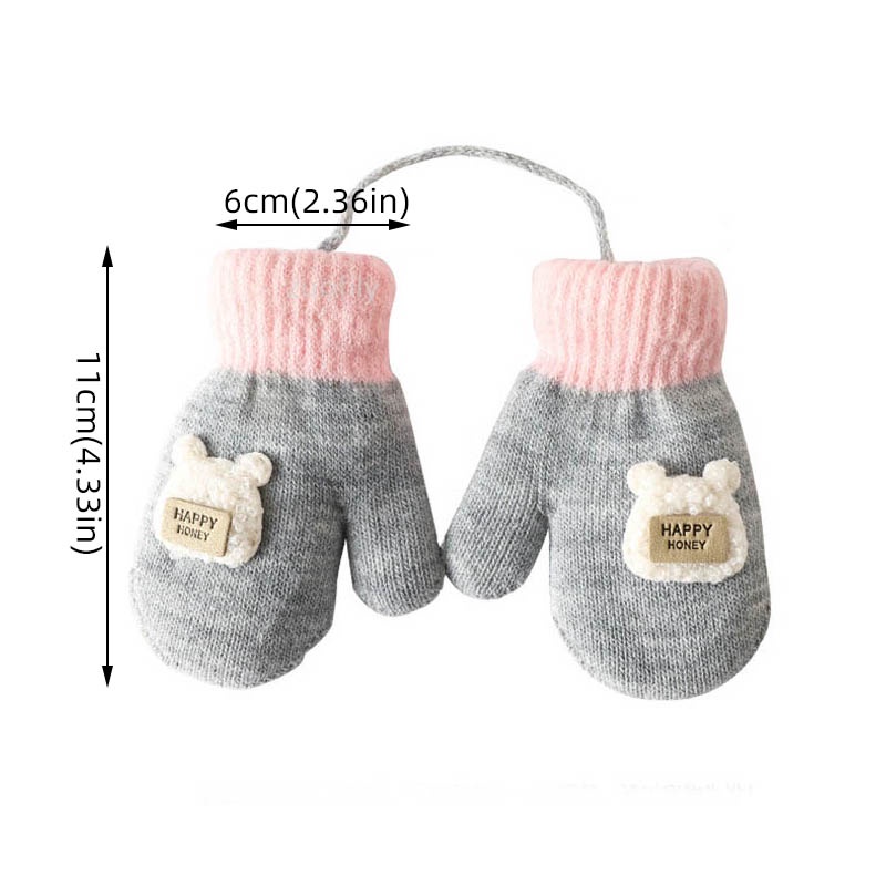 Găng Tay Len Mềm Mại Giữ Ấm Cho Bé