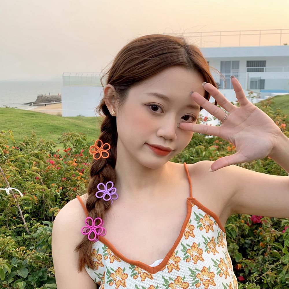 Kẹp Tóc Móng Vuốt Đính Hoa Rỗng Thanh Lịch Làm Quà Tặng Cho Bạn Gái