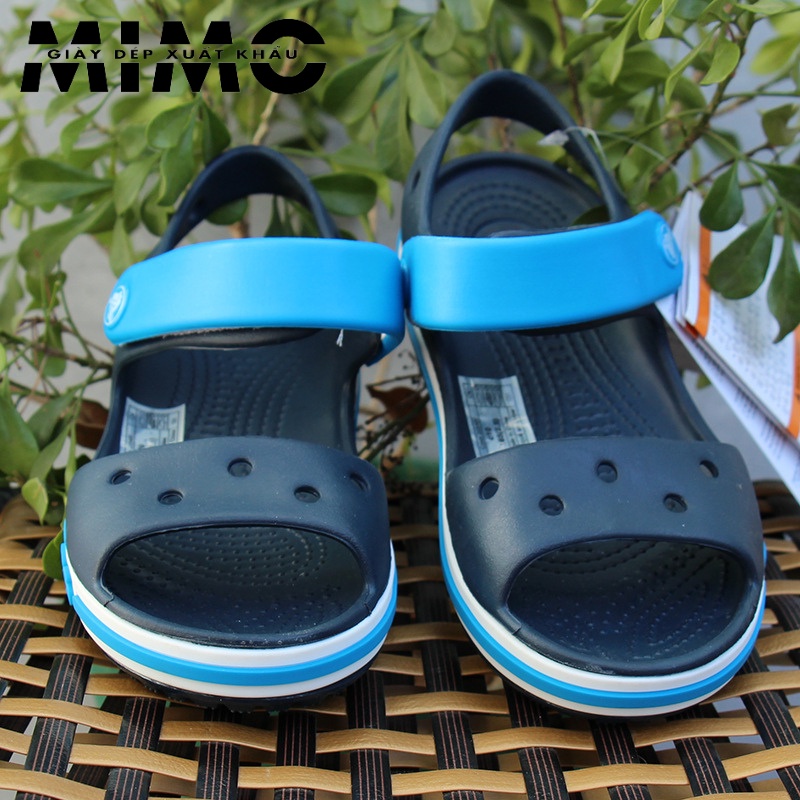 Sandal trẻ em, dép sandal quai ngang Baya màu navy quai xanh êm mềm nhẹ, bền đẹp cho bé trai - Tặng 10 jibit