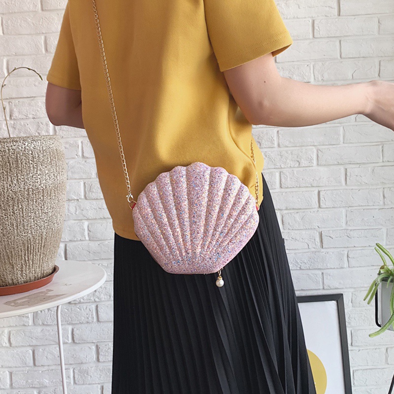 Túi Đeo Chéo Vai Đính Kim Sa Lấp Lánh Thời Trang Dành Cho Nữ