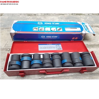 1″ Bộ tuýp lục giác đen dài 8pcs 19-41mm 8408MP02 Kingtony