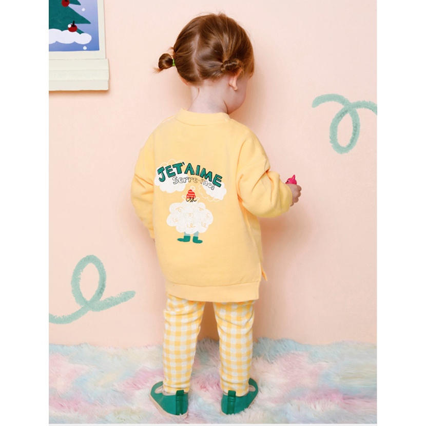 (100,110)Legging lót lông MM kẻ vàng maruse28