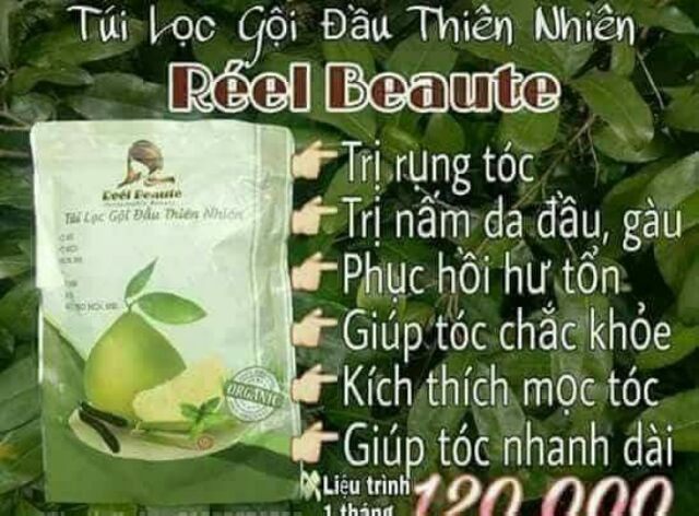 THẢO DƯỢC THIÊN NHIÊN REEL BEAUTE. DẦU GỘI 100% TP THIÊN NHIÊN.