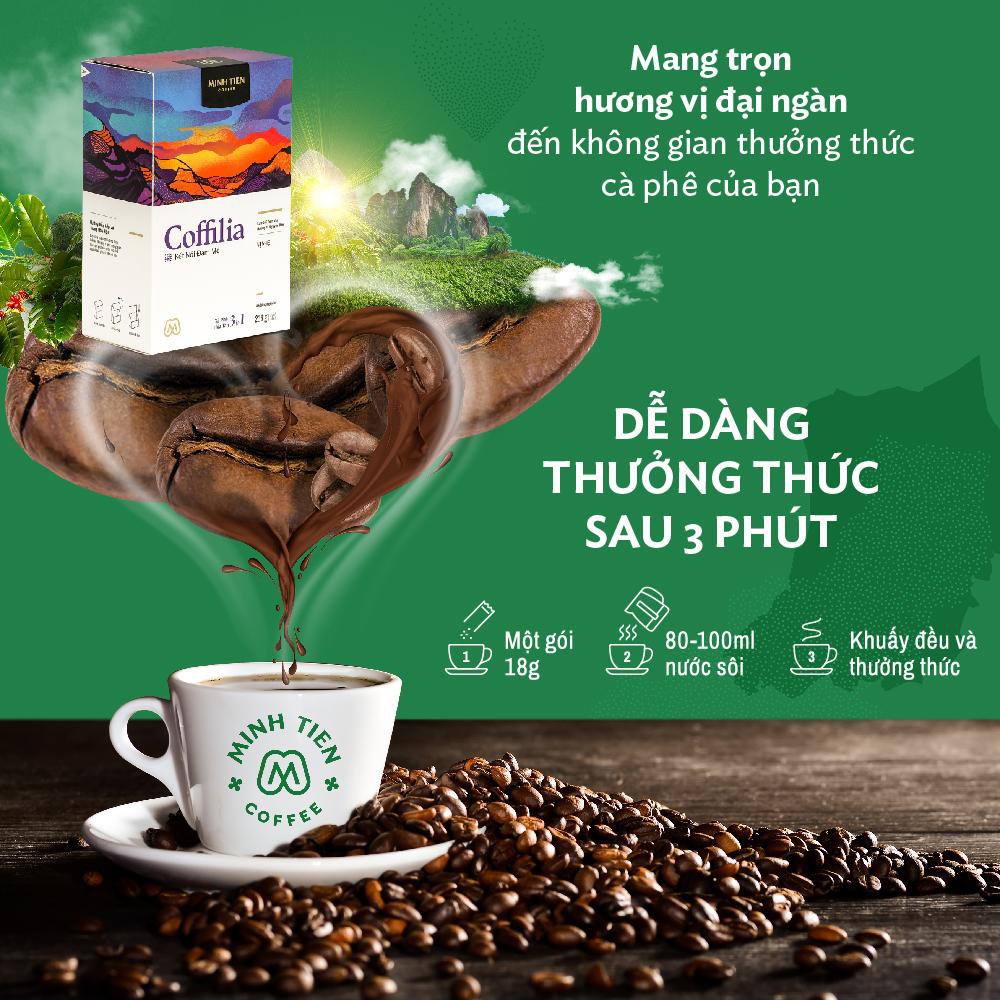 Combo 2 hộp cà phê hoà tan Mitix 3in1 Dịu êm 324g (18g x 18 gói), công nghệ sấy lạnh