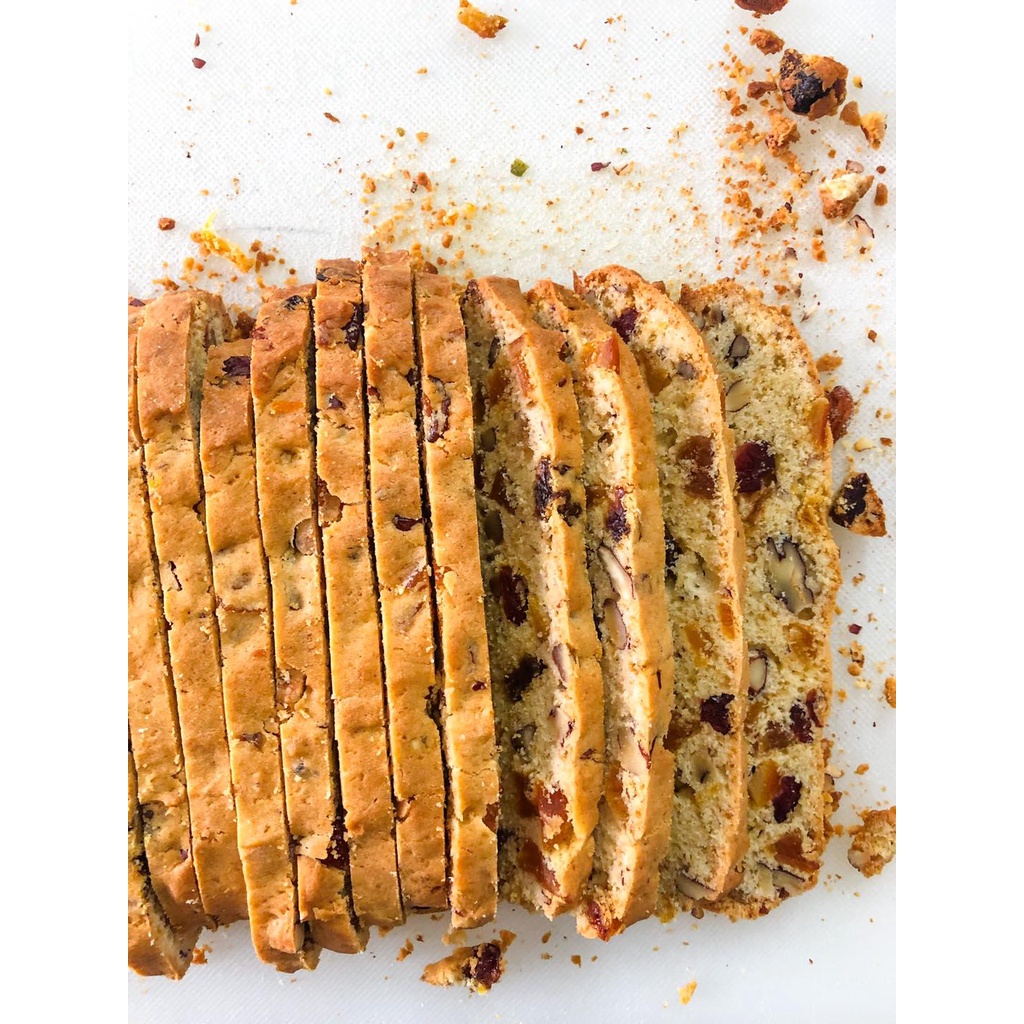Bánh BISCOTTI Cam Hạt Dẻ Cười  - Bánh Cookies