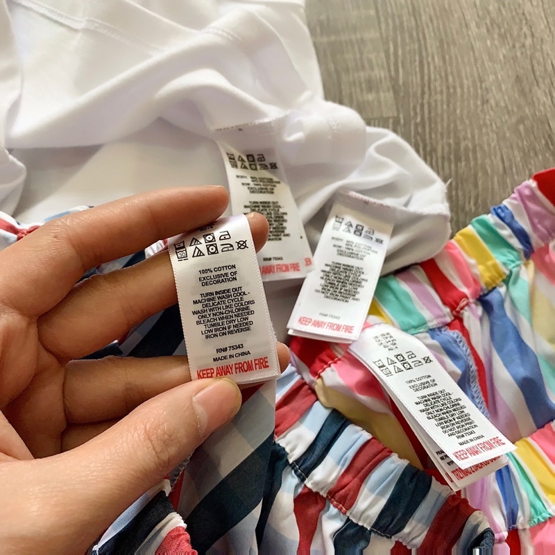 Bộ hè cho bé gái áo cotton quần thô xuất dư xịn