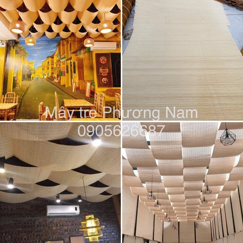 Mành tăm trang trí trần khổ 60 giá sỉ inbox cho tôi