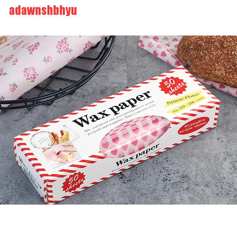 Set 50 Giấy Gói Bánh Mì / Bánh Mì / Thực Phẩm
