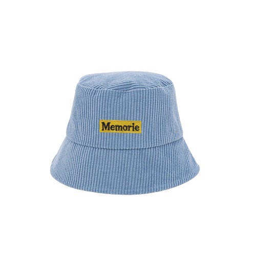 Mũ bucket vành cụp nón tai bèo chất nhung tăm thêu chữ Memorie cao cấp unisex nam nữ phong cách Hàn Quốc - Hazis Store