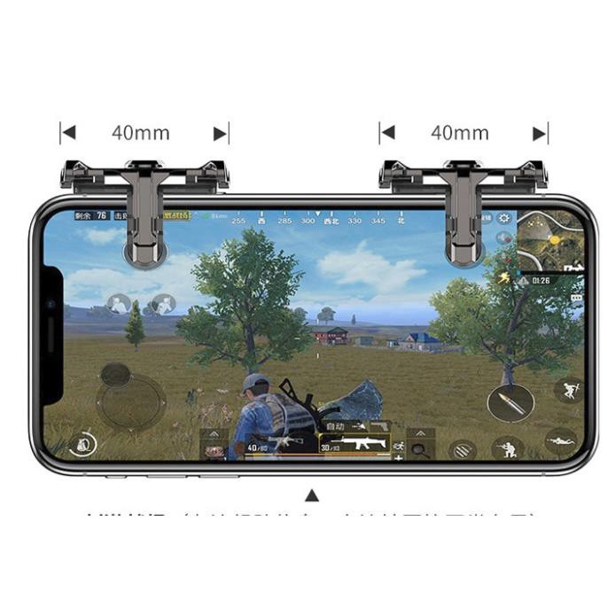 Bộ 2 Nút Bấm Cơ K10 Hỗ Trợ Chơi Game PUBG Mobile, Ros Mobile