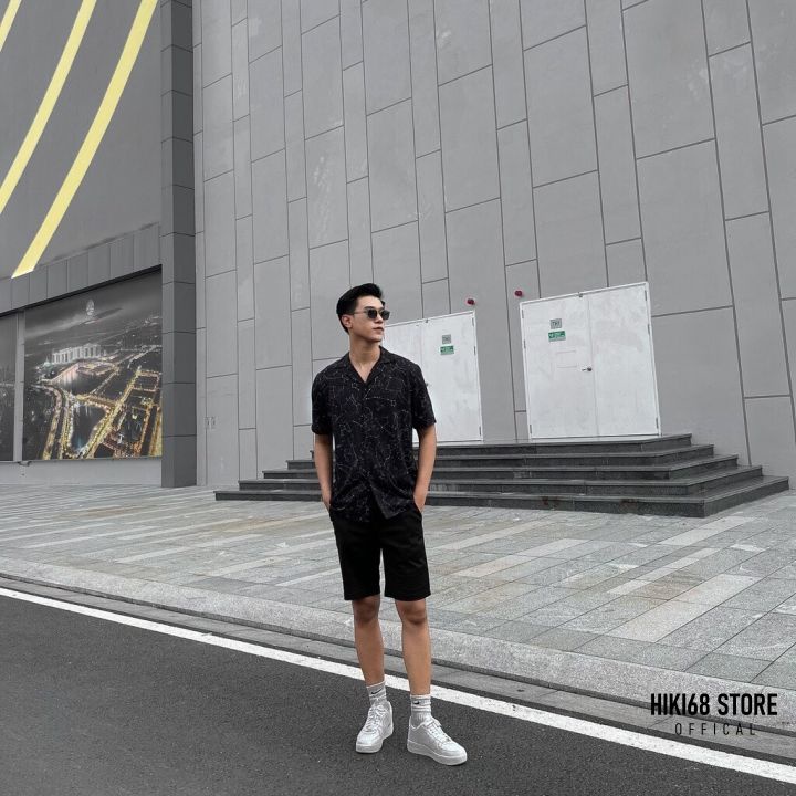 Áo Sơ Mi Roway Họa Tiết Ngân Hà Vải Lụa 100% | BigBuy360 - bigbuy360.vn