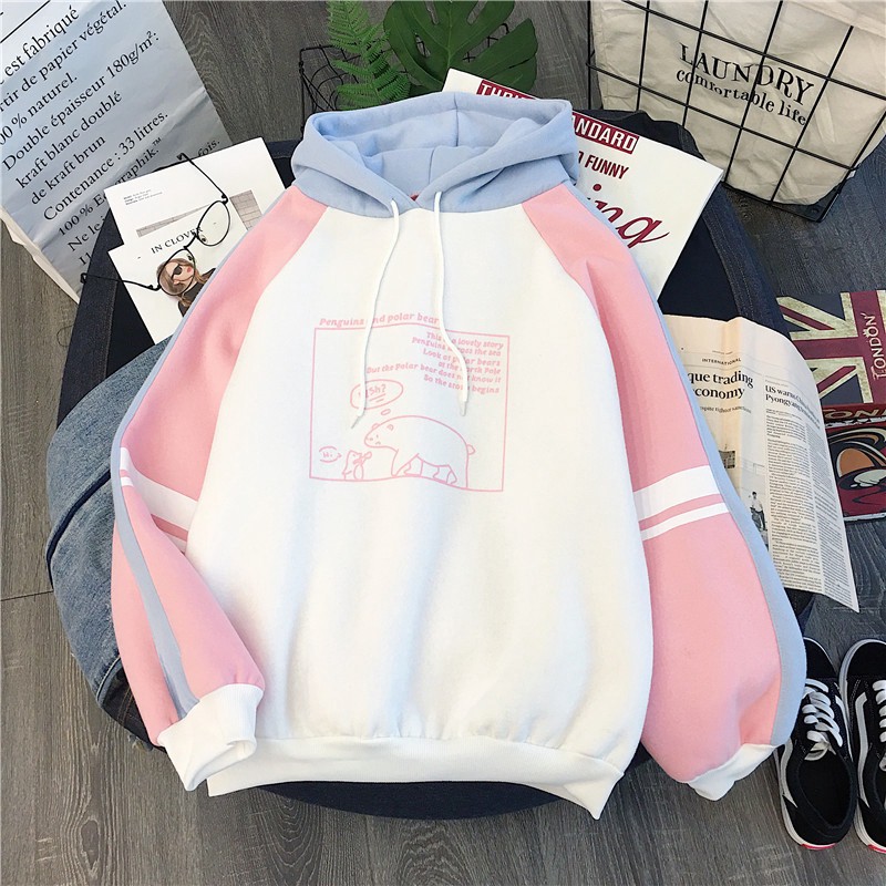 Sale 70% Áo hoodie nữ kiểu dáng thời trang phong cách Hàn Quốc,  Giá gốc 233,000 đ - 110B66