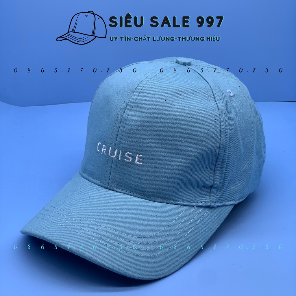 MŨ LƯỠI TRAI THÊU CRUISE, NÓN KẾT THÊU PHONG CÁCH HÀN QUỐC UNISEX