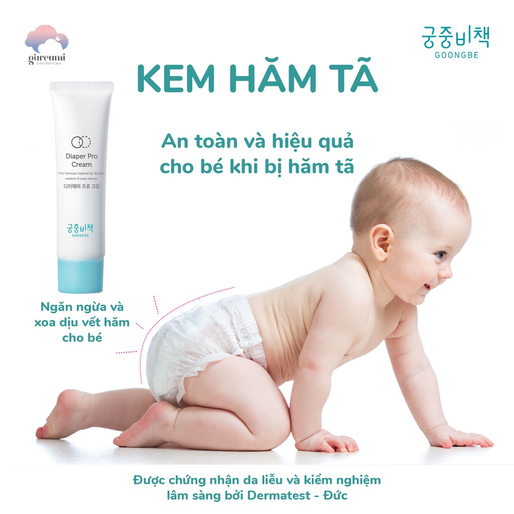 Kem hăm tã Goongbe Calming Diaper Cream 💖 AN TOÀN 💖 dịu nhẹ cho bé