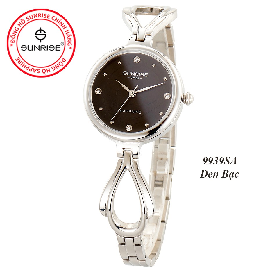 Đồng hồ nữ lắc tay Sunrise 9939SA siêu mỏng kính Sapphire chống xước chống nước tốt - Full | BigBuy360 - bigbuy360.vn