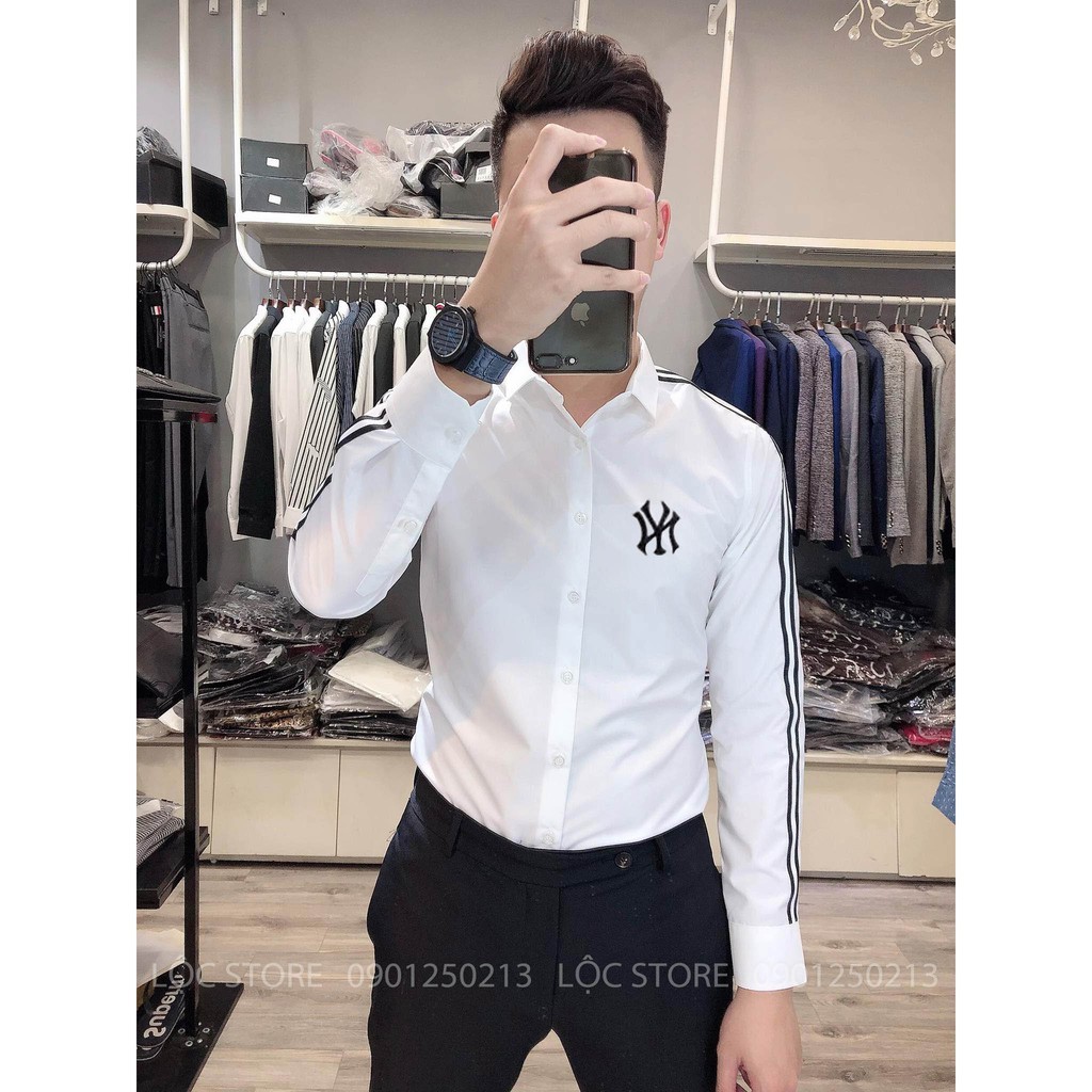 💥 Áo sơ mi nam trắng cổ họa tiết thời trang hot nhất <3, | BigBuy360 - bigbuy360.vn