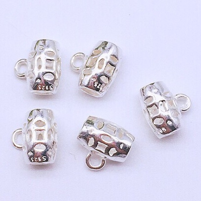 ✅ BÁN SỈ ✅ Charm ống treo bạc hàng đẹp - Bạc xịn loại 1, PH142