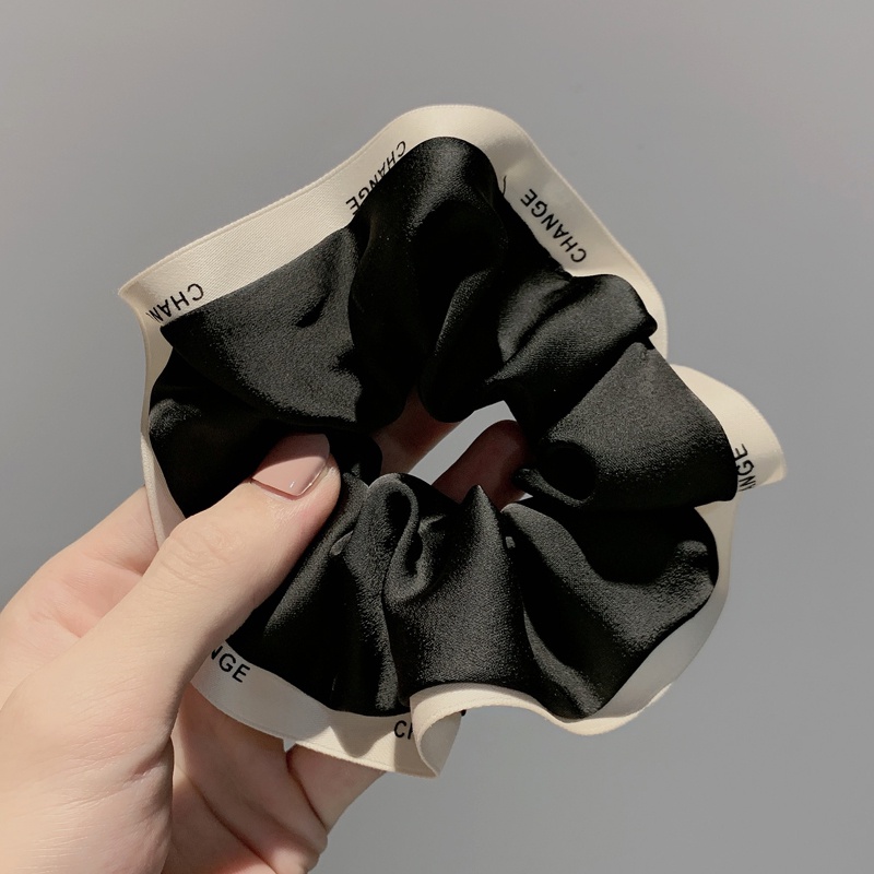 Dây Cột Tóc Cao Su Co Giãn Loại Lớn Đơn Giản Dành Cho Nữ