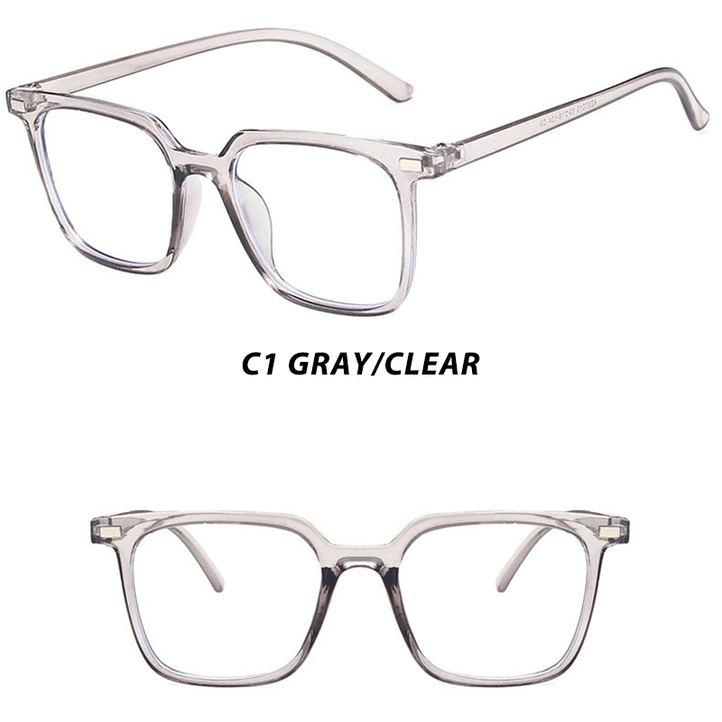Kính Mát Gọng Vuông Màu Sắc Ngọt Ngào Chống Bức Xạ Phong Cách Hàn Quốc