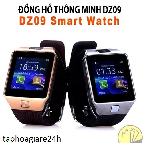 Smartwatch Dz09 có t.Việt, gọi điện qua bluetooth tiện lợi (chọn mặt đen, đồng)