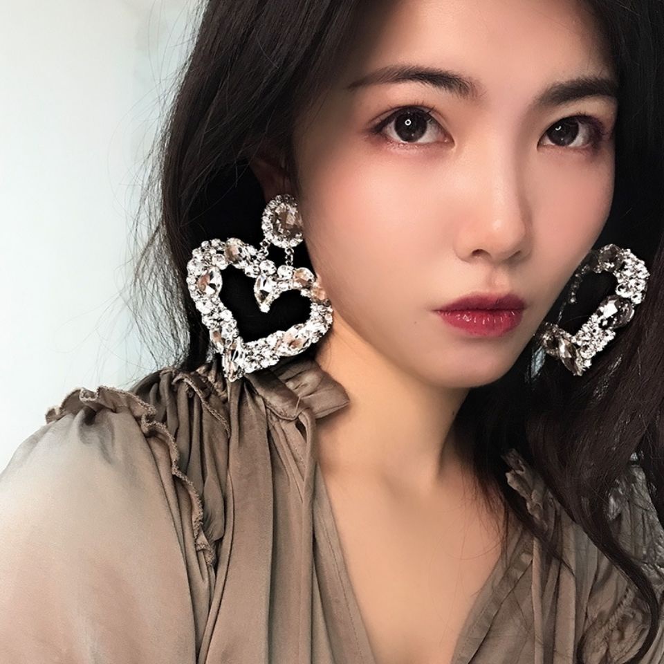 Bông Tai Mạ Bạc 925 Hình Bông Hoa Đính Ngọc Trai Phong Cách Hàn Quốc