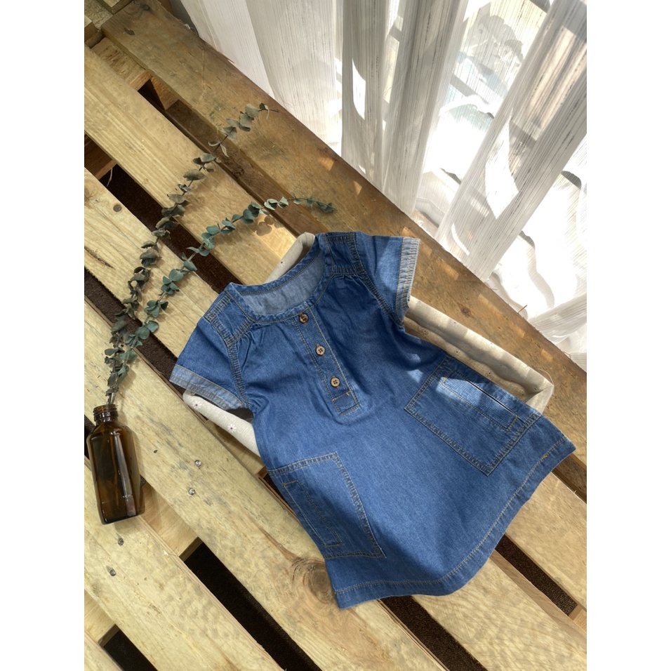 Váy jean bé gái,đầm denim dáng chữ A cho bé gái siêu đẹp,hàng việt nam xuất khẩu chuẩn loại 1