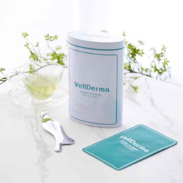 [Lẻ miếng] MẶT NẠ tràm trà WELLDERMA Tea Tree Soothing Ampoule Mask