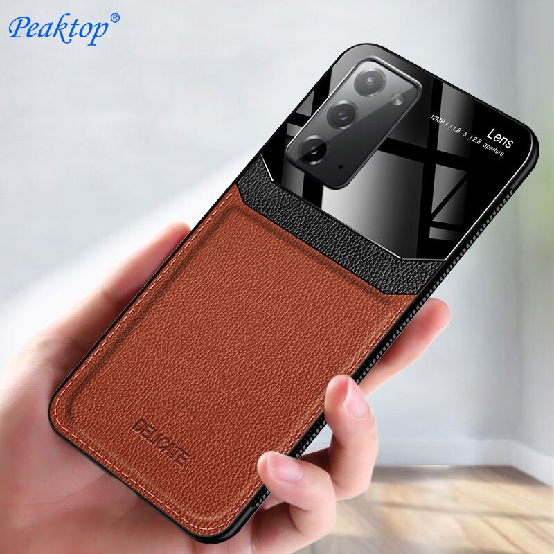 Ốp điện thoại silicon và da PU chống va đập cho Samsung Galaxy Note 20 Ultra Pro