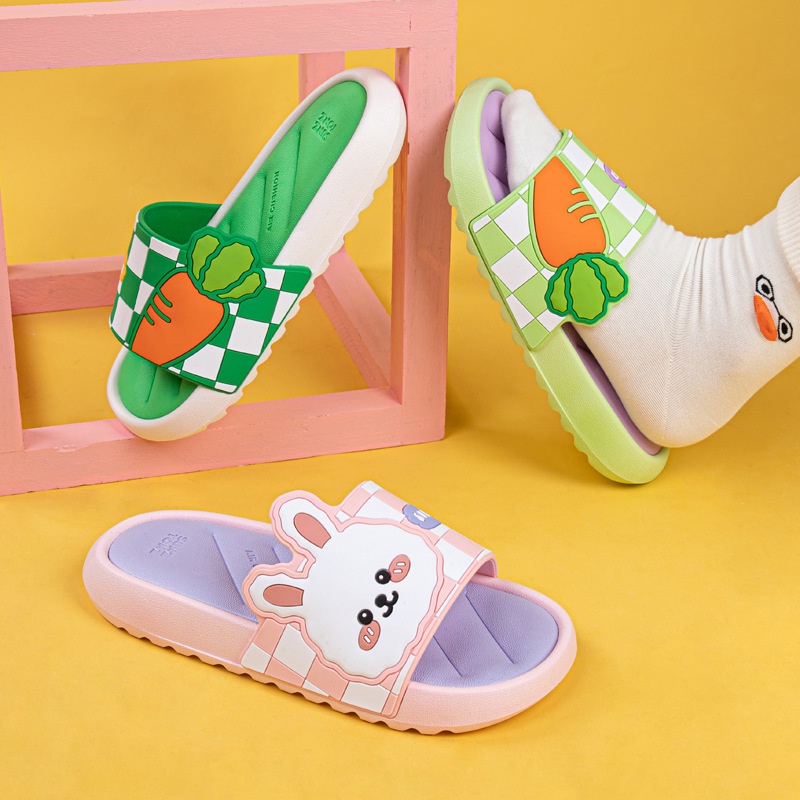 Dép Đi Trong Nhà Hình Thỏ Hoạt Hình Đáng Yêu Thời Trang Mùa Hè
