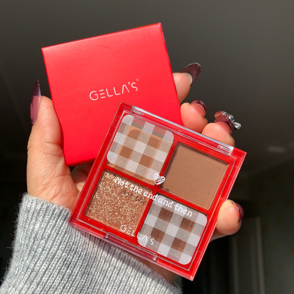 Bảng Phấn Mắt Nhũ Gella's 4 Ô Carro | BigBuy360 - bigbuy360.vn