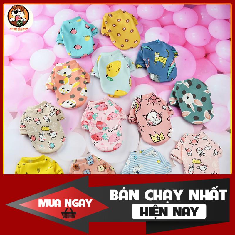 [❌GIÁ SỈ❌] Áo cho chó mèo mặc mùa đông họa tiết đáng yêu ❤️