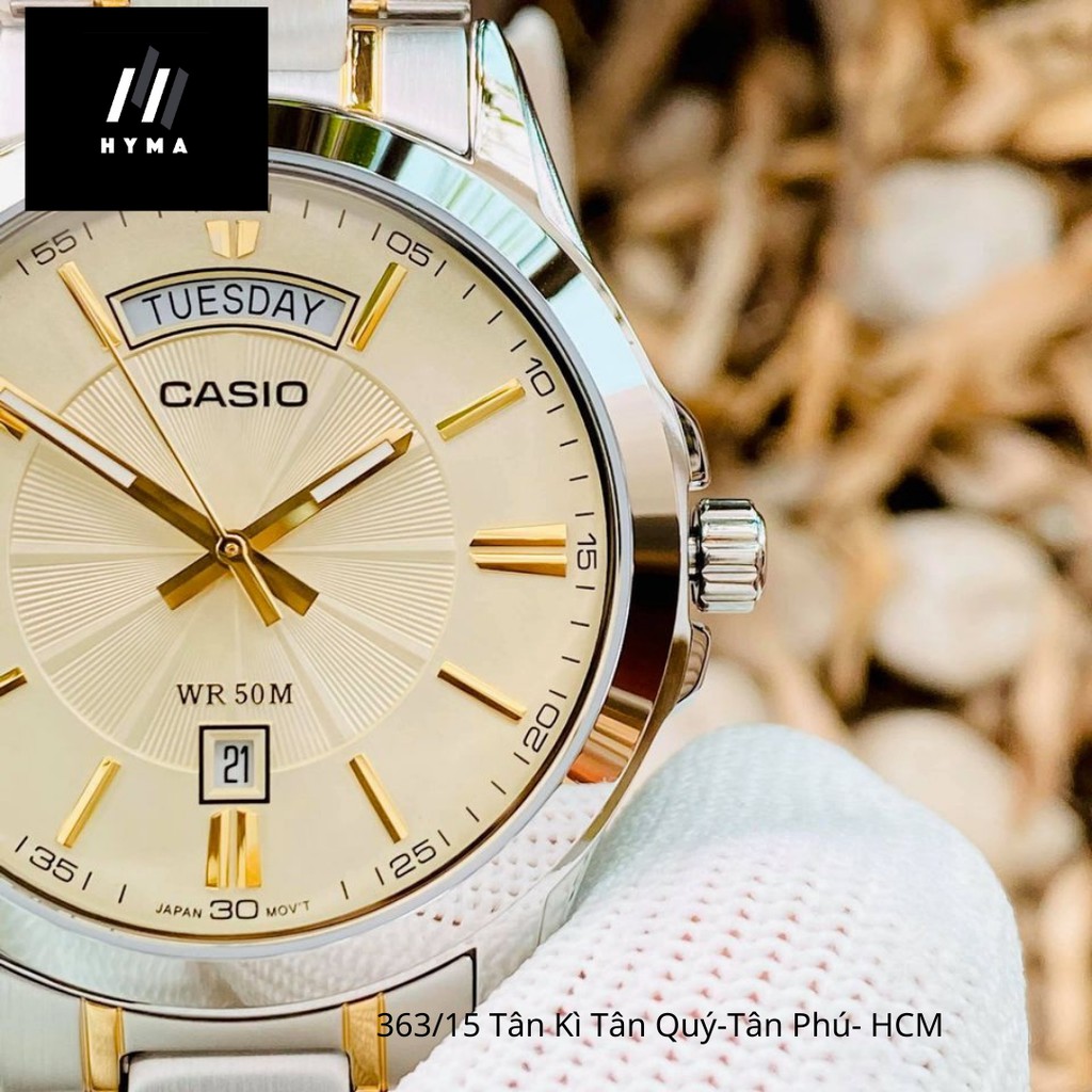 Đồng hồ Casio Nam chính hãng MTP-1381G Bảo hành 1 năm Hyma watch