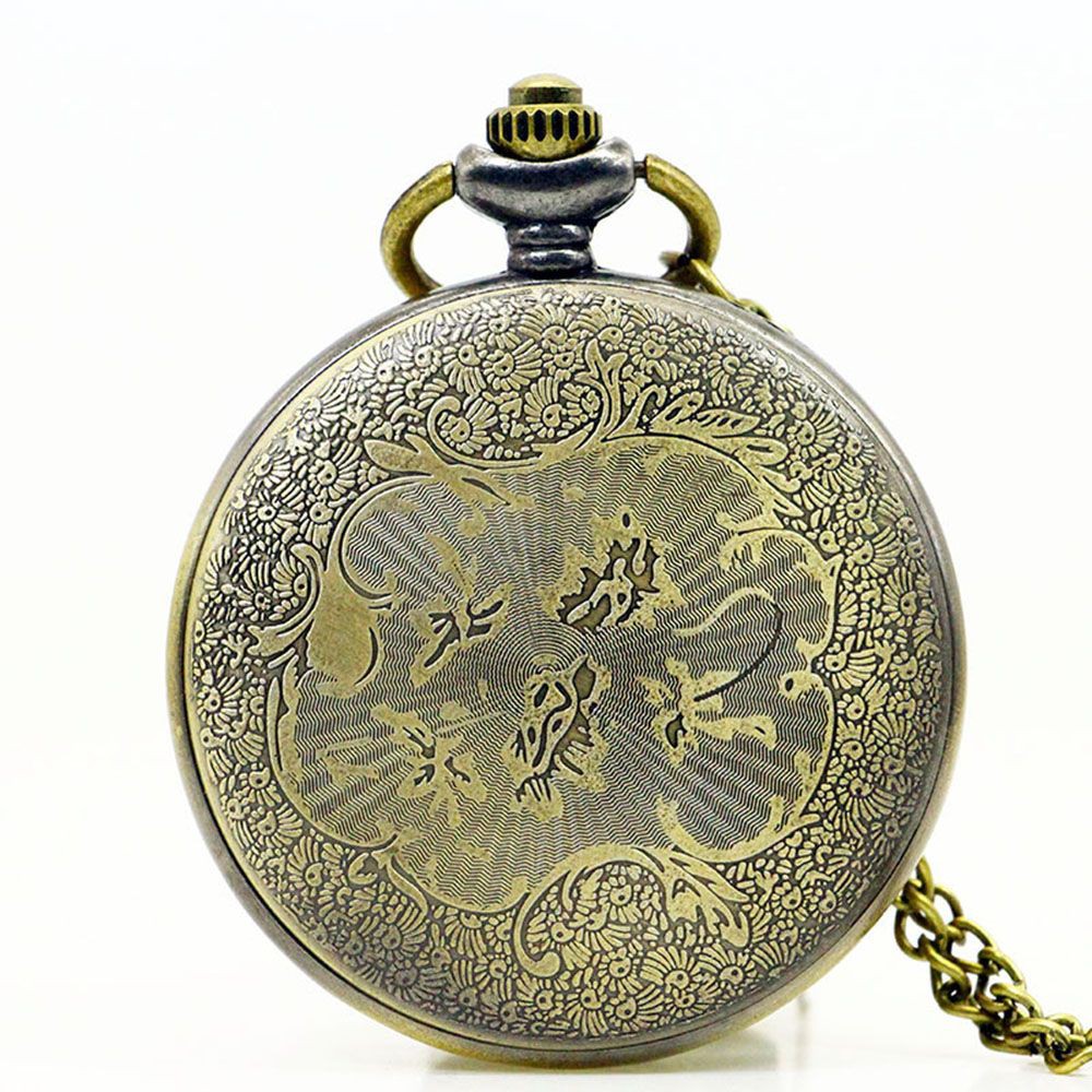 Đồng hồ quả quýt chạm khắc họa tiết bỏ túi có dây cho nam & nữ | BigBuy360 - bigbuy360.vn