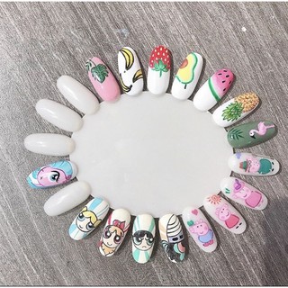 Móng mẫu học sơn nail, Tập Vẽ  móng