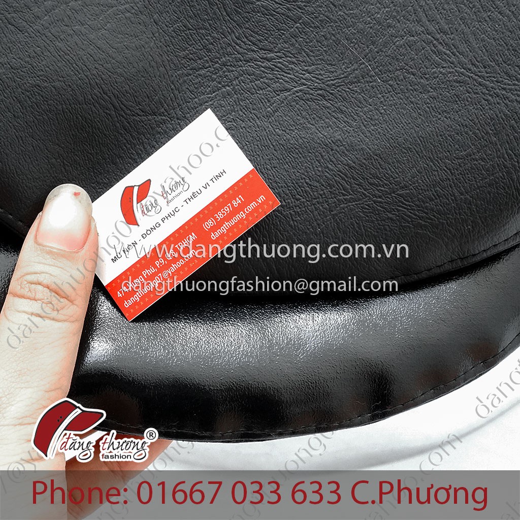 Mũ nồi da đen HÌNH THẬT CLIP THẬT leather beret
