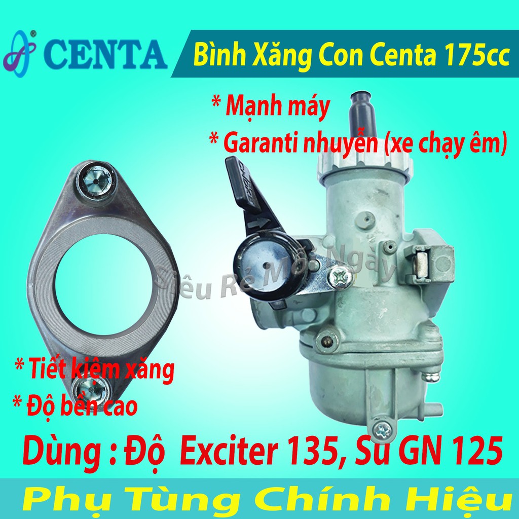 Bình Xăng Con Centa 175 Độ cho Dream, Wave, 67